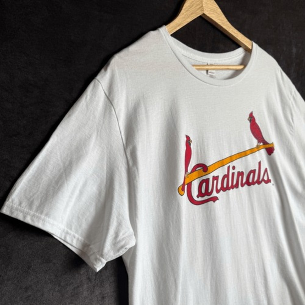 St Louis Cardinals Baseball T Shirt Mens XL White‎ Tim McCarver 15 Graphic Tee - Picture 10 of 11